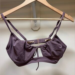 Cupshe Purple Bikini with Adjustable Straps and Keyhole Design